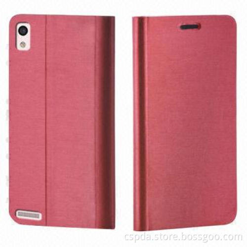 New Arrival Folio PU Leather Mobile Phone Case for Huawei Ascend P6